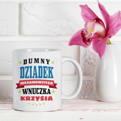 Dumny dziadek wnuczka - kubek dla dziadka