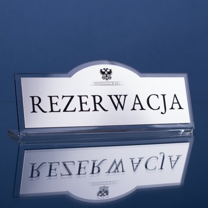 Tabliczka grawerowana rezerwacja cl